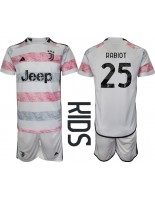 Juventus Adrien Rabiot #25 Venkovní dres pro děti 2023-24 Krátký Rukáv (+ trenýrky)